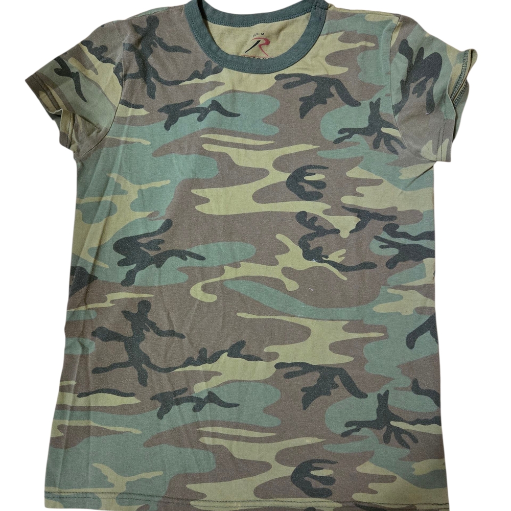Boys Rothco Camouflage Round Neckline Short Sleeve Medium T-Shirt